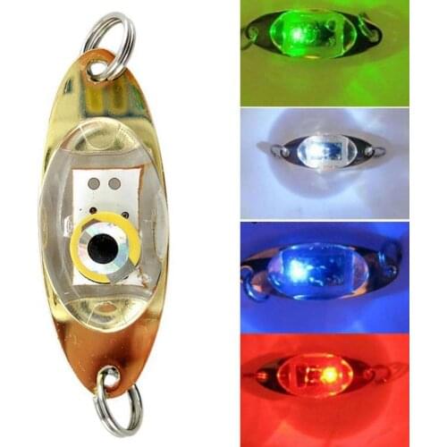 1pcs Eye Shape Night Fishing Underwater Fish Lure LED Flashing Light Tackle Tool