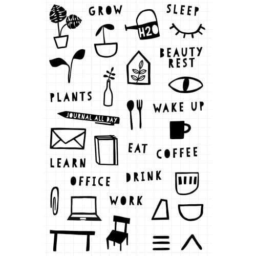 Grow Transparent Clear Silicone Stamp/Seal for DIY scrapbooking/photo album Decorative clear stamp 071