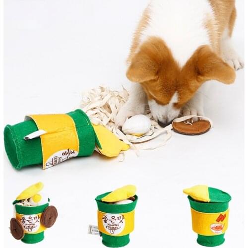 Ramen Instant Noodle Bucket Leaks Food Slow Food Sniff Training Pet Supplies Instant Noodles Consume Energy Relieve Boredom Toys