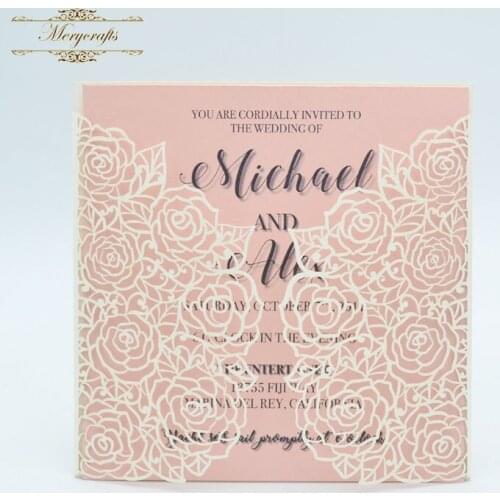 Unique new products ideas laser cut souvenirs party decorations invitations card wedding