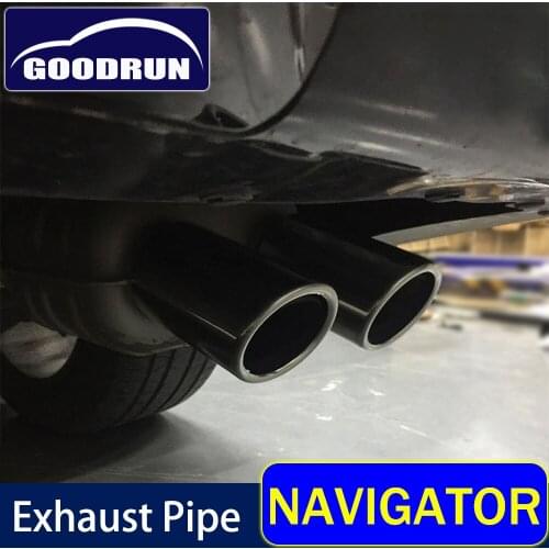 Exhaust Pipe for Lincoln NAVIGATOR Car Tail Rear Chrome Throat Liner Turbo Sound Whistle Vehicle Device Universal