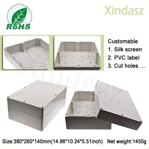 XD-F11-1)380*260*140mm plastic enclosures boxes large plastic enclosures outdoor plastic enclosures