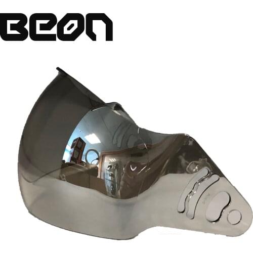 BEON B-707 helmet visor motorcycle helmet shield lens dark silver color