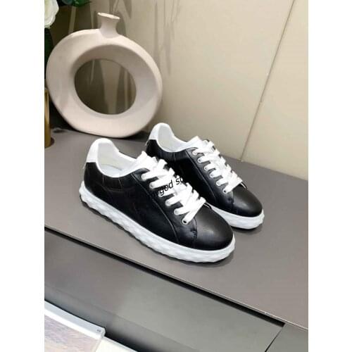 2021 Women Flats Casual Lace Up Shoes Luxury Retro Design leisure Womens Shoes Genuine Leather Platform Shoes lady Sneakers