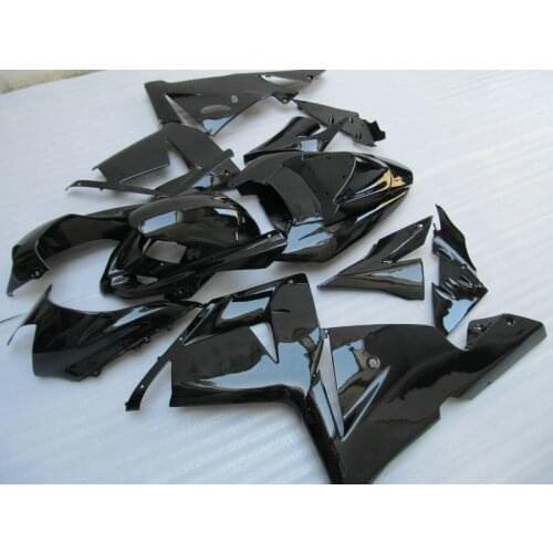 100% new fairings bodywork for Kawasaki ZX10R 2004 2005 NINJA Fairing kit ZX 10R 04 05 all glossy black bodykits YV53