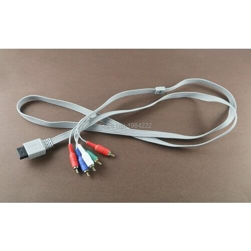20pcs 1.8m Component 1080 P HDTV AV Audio Adapter Cable Cord Wire 5 RCA AV Cable for Nintendo Wii Wi i U console