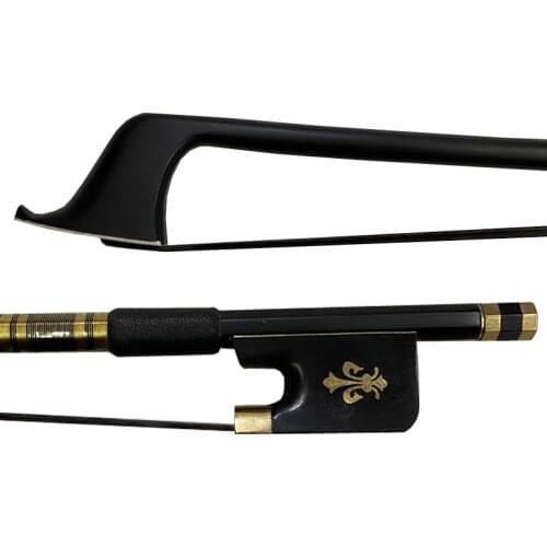 Free Shipping 1pcs NEW 4/4 Black Carbon Fiber Cello Bow Black carbon Bow 4/4 cello Bow Ebony Frog3/4,1/2,1/4 cello bow