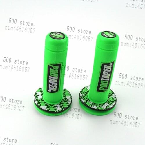Free shipping Handle Grip Pro Motorcycle Dirt Pit Bike Motocross 7/8" Handlebar Rubber Hand Grips Brake Hands green
