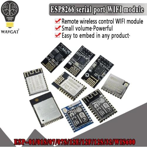 ESP8266 ESP-12F Serial WIFI Moule ESP-01 ESP-07 ESP-12S ESP-12EF W600 serial WIFI wireless module ESP32 wireless transceiver