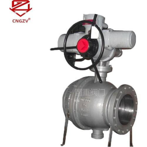 CNGZV API6D Electric Fixed Ball Flange Ball Valve DN50 DN65 DN80 DN100 DN125 DN150 DN200 DN250 DN300 DN350 DN400 DN450 DN500