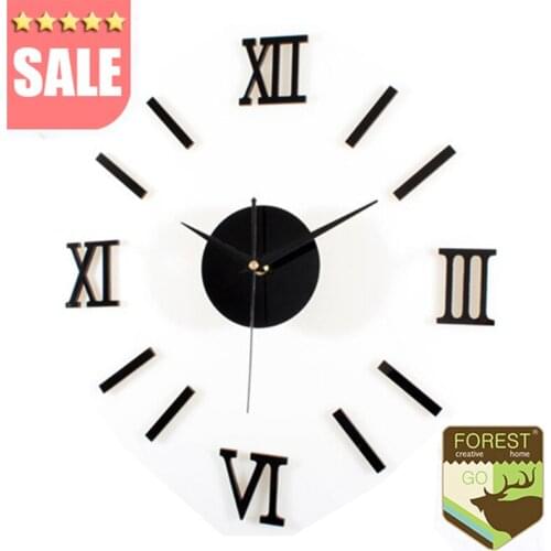 New Arrival Quartz Clocks Fashion Watches 3d Wall Clock Rushed Mirror Sticker Diy Modern Living Room Decor Clock Watch Wall