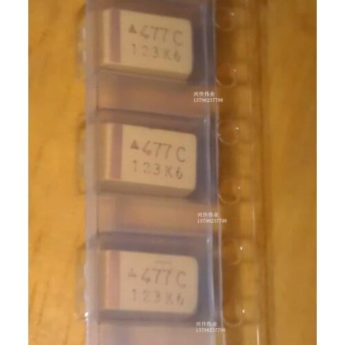 Original 5pcs/ 470UF 16V E 7343 477C Tantalum Capacitor
