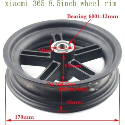 Durable 8.5 inch for Xiaomi Mijia M365 Scooter wheel rim for Xiaomi Electric Skate Board wheel hub