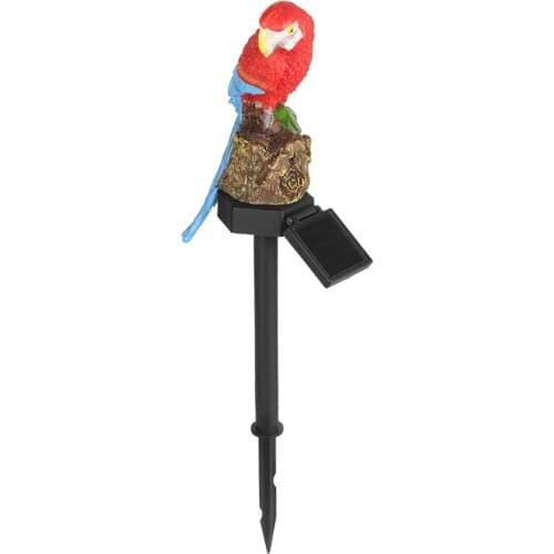 Outdoors Solar Powered Light Parrot Owl Animal Lawn Ornament Waterproof Lamp LED Decor Sculpture Garden Landscape Night Light