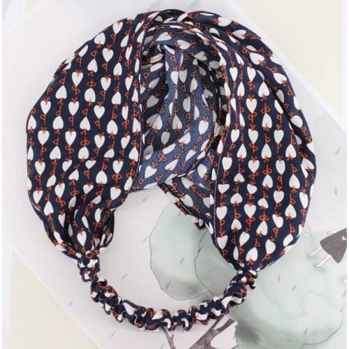 Women Suede Soft Solid Heart Bow Dot Headbands Vintage Cross Knot Elastic Hairbands Bandanas Girls Hair Bands Hair Accessories