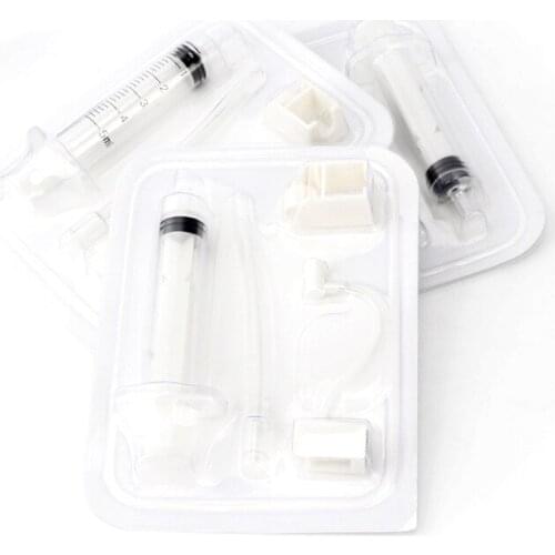 10 pieces Disposable needles Syringe needle with tube for Vanadium titanium crystal injection aesthetic facial restoration