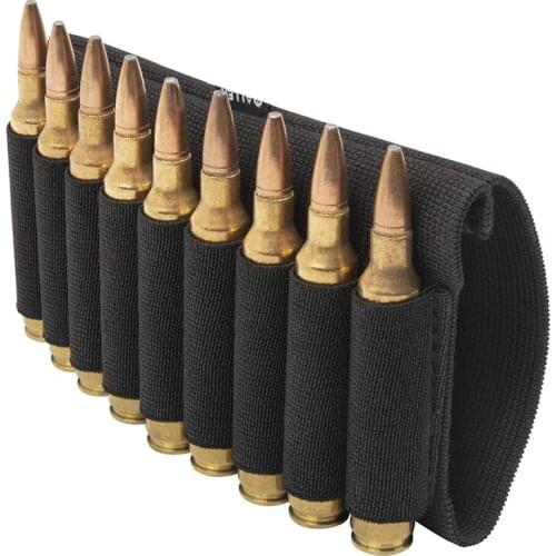 1000D Nylon Bullet Bag Outdoor Buttstock Hunting Ammo Pouch Military Airsoft Shell Holder Gun Accessories Cartridges