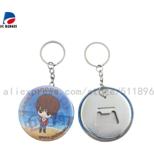 2-1/4"(58mm) Bottle Opener button keychain Material 200sets