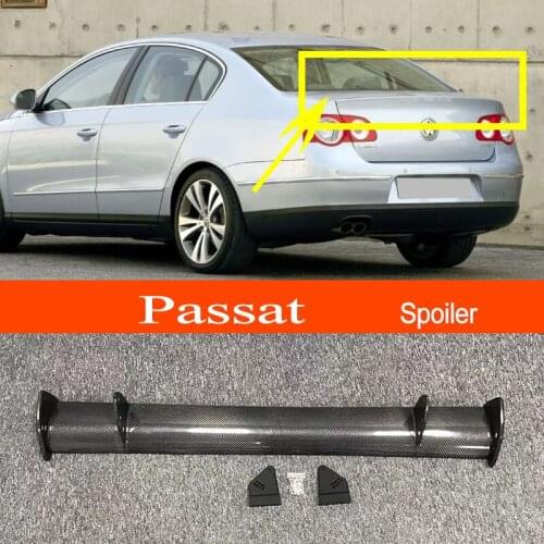 2005-2010 Passat B6 Real Carbon Fiber GT-style Car-styling Sporty Rear Trunk Wing Spoiler for Volkswagen 2005-2010 Passat B6