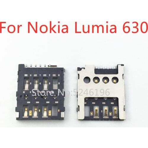 2-10pcs For Nokia Lumia 630 635 636 530 For Jin li F103S F103L SIM Card Reader Holder Connector Slot Replacement Repair Parts