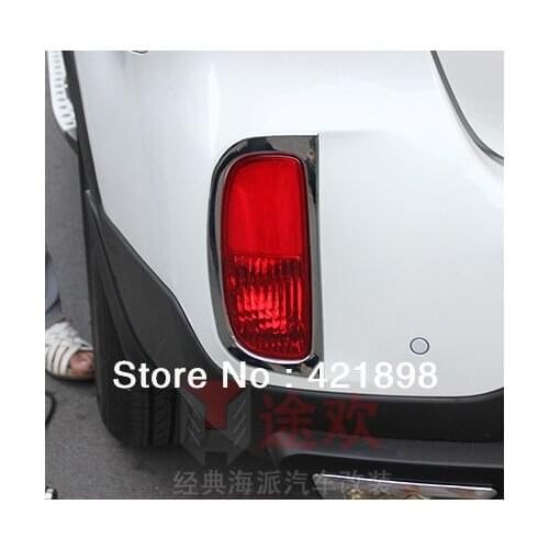 For Kia Sorento 2013 2014 ABS Chrome Rear Fog Light Lamp Cover Trim 2 pcs