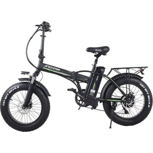 500W Motor Electric Bike 48V 16ah Lithium Battery Fat Tires Folding High Quality Fold Frame Assist Full Suspension Ebike 2020
