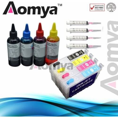 4C*100ML T0631 Empty Printer Ink Cartridge Refill Ink Kit For Epson Printer Stylus C67 C87 C87PE CX4100 CX4700 CX3700 with ARC