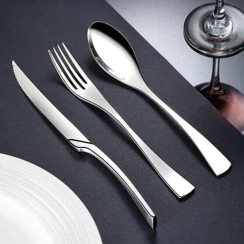 Camping Fork Spoon Knife Set Stainless Steel Eco Friendly Picnic Reusable Dinnerware Sets Luxury Cubiertos Kitchen Accessories 5