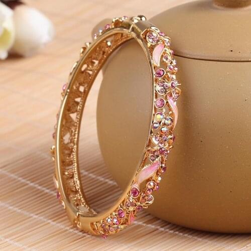 Chinese cloisonne bracelet national wind restoring ancient ways Han Chao fashion crystal jewelry factory direct sale