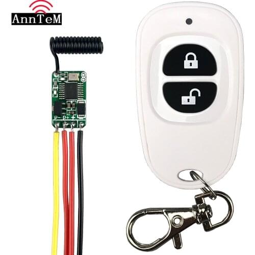 Mini Wireless Remote Control Switch DC 3.7V 4.5V 6V 9V 12V Battery power Micro Receiver Transmitter 433.92MHZ Controller Module