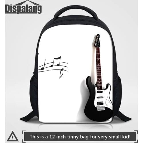 Dispalang Small Bags For Girls Violin Print Mini Backpack For Kids Kindergarten School Bags Music Note Children Custom Bookbag