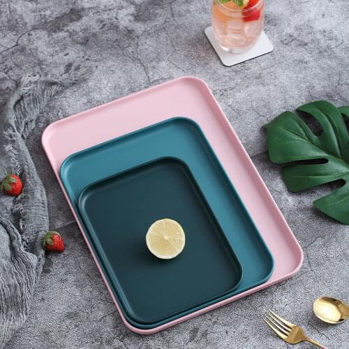 Multifunctional Creative Household Rectangular Plastic Tray Storage Tray Kitchenware Household Fruit Dessert Tray Bread pan