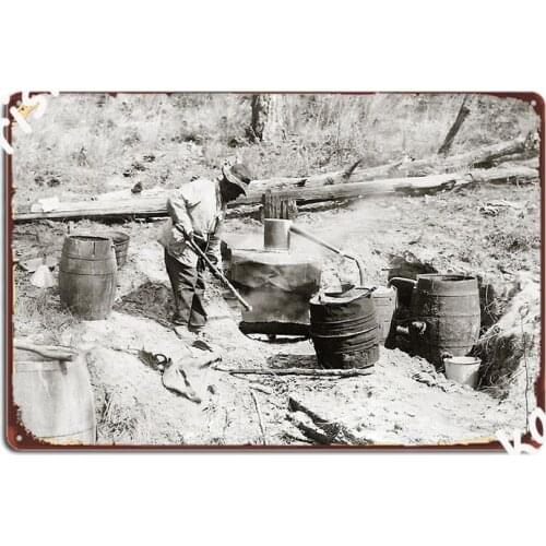 Moonshine Still 1923 Vintage Photo Metal Plaque Poster Club Party Retro Pub Garage Poster Tin Sign Poster
