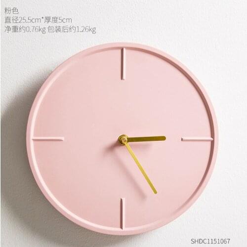 Nordic Creative White 3d Large Clocks Office Silent Watch Wall Clocks Cement Digital Living Room Pure Color Relojes De Pared