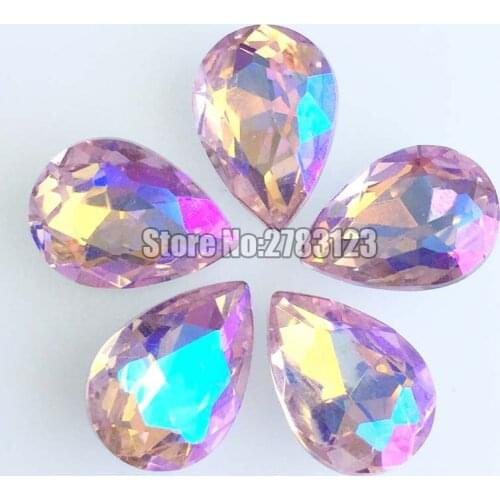 New product! Free shipping Pink AB color DR Crystal glass pointback rhinestones, DIY/Clothing accessories Complete model