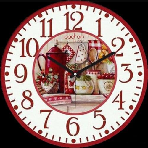 Full Square/Round Drill 5D DIY Diamond Painting "Fruit basket clock" 3D Diamond Embroidery Cross Stitch Home Decor