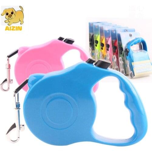 3M Retractable Dog Leashes Automatic Flexible Candy Color Puppy Cat Strong Nylon Rope Collar Leash for Small Dogs Pet Supplier