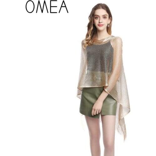 OMEA Women Pullover Poncho for Spring Summer Shawl Infinity Scarf Thin Scarf Ponchos and Capes Silk Scarf Women Shawl and Wraps