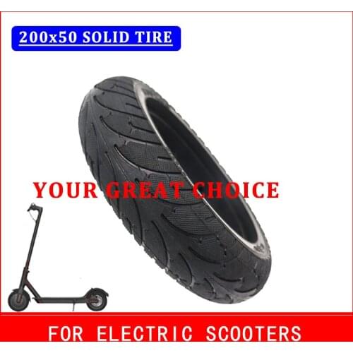 200x50 Solid Tire For Speedtrott GX14 Speedway Mini 4 Pro Rear Motor Wheel Tire 8Inch Explosion-Proof Electric Scooter Tyre
