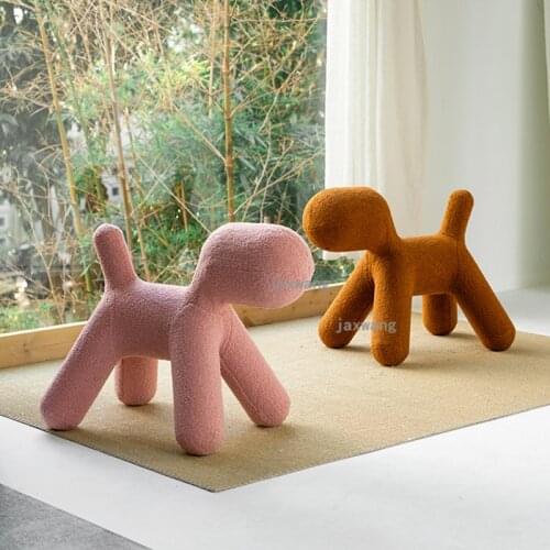 Nordic Shoe Changing Stools Cartoon Animal Low Stool Childrens Home Living Room Furniture Creative Ottomans Sofa Toy Stool