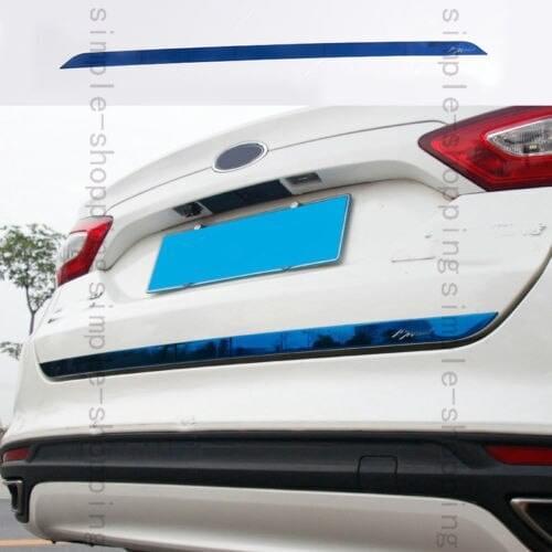 Steel Blue Rear Door Gate Lid Streamer Cover Trim For Ford Fusion Mondeo 2013