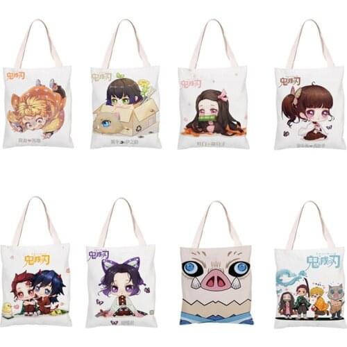 Kamado Tanjirou Nezuko Hashibira Inosuke Shinazugawa Genya Ubuyashiki Kiriya Rengoku Kanae Akaza Satchel Bag Shoulder Handbag