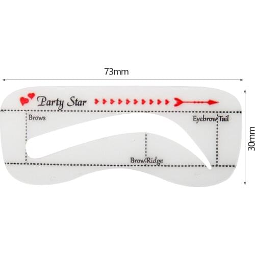 10Pcs/set Reusable Eyebrow Mold Template Drawing Guide Eyebrow Stencils Stickers Permanent Makeup Supplies