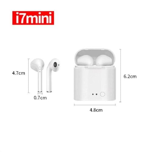 2018 best selling products Wireless headphones mini i7 tws with charging box