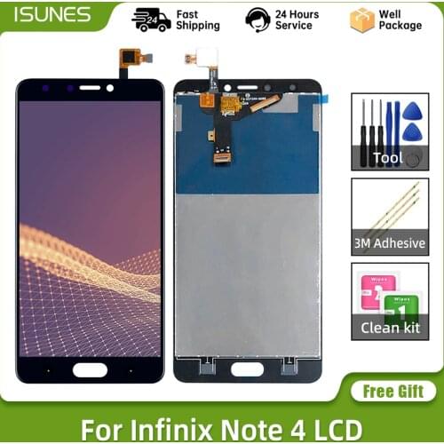 5.7" Original For Infinix Note 4 X572 LCD Display Touch Screen Digitizer Assembly Repair Replacement Parts Infinix X572-LTE LCD