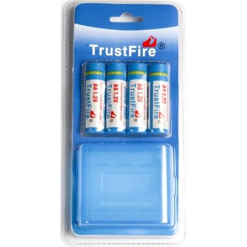 5pack/lot TrustFire 1.2V 2700mAh AA Ni-MH Battery Rechargeable NiMH Batteries with Low Self-discharge + Portable Box,5PACK/LOT