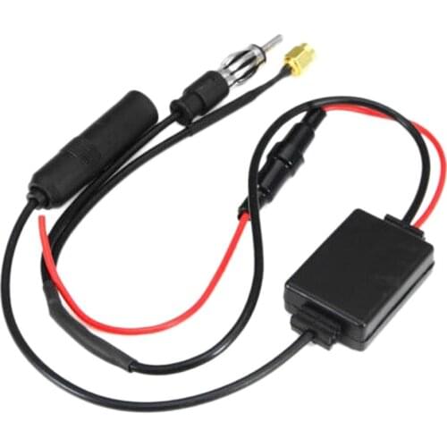 Car Radio Aerials 12V Auto Car Radio FM Antenna Signal Amp Amplifier Booster Radio FM For Car Boat RV Signal Enhancer Device