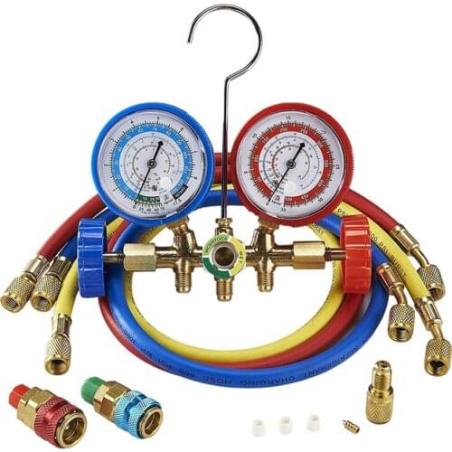 Car Air Conditioning Manifold Gauge Set Freon Meter for R134A R12 R22 R502 Refrigerant