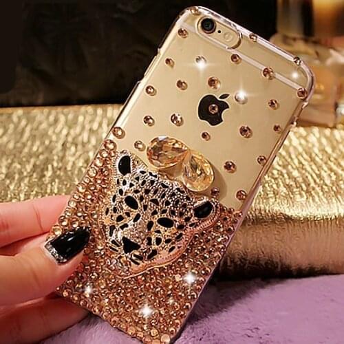 Luxury Women Diamond Case Rhinestone Phone Cover For Samsung a51 a71 a72 a52 a50 a70 a12 a21s s8 s9 s10 plus skull leopard case
