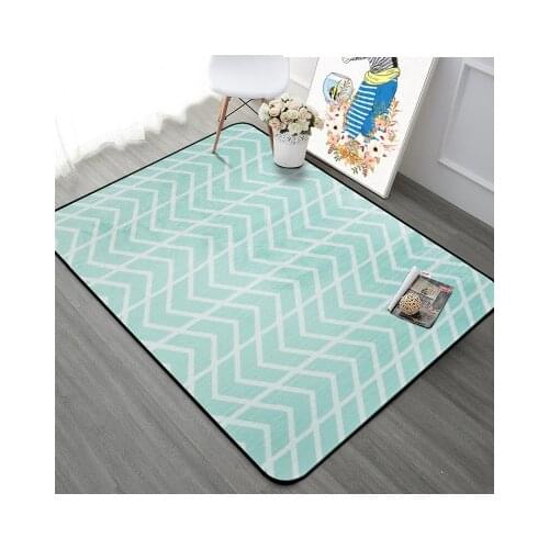 Modern Nordic Style Black and White Geometry Floor Mat Door Mat Anti-slip Mat Carpet Bedroom Living Room Home Decoration